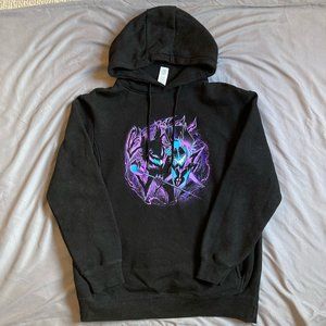 Hazbin Hotel Alastor Neon Purple & Blue Hoodie
